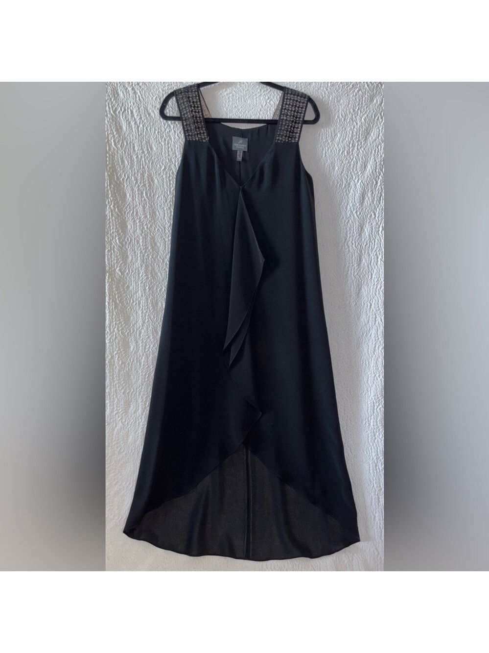Adrianna Papell Daytime V-neck High Low Sheath Dress - Picture 3 of 11